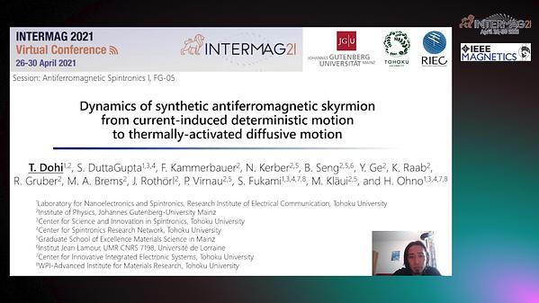  Dynamics of synthetic antiferromagnetic skyrmion from current-induced deterministic motion to thermally-activated diffusive motion