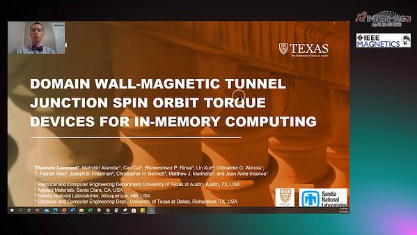  Domain Wall-Magnetic Tunnel Junction Spin Orbit Torque Devices for In-Memory Computing