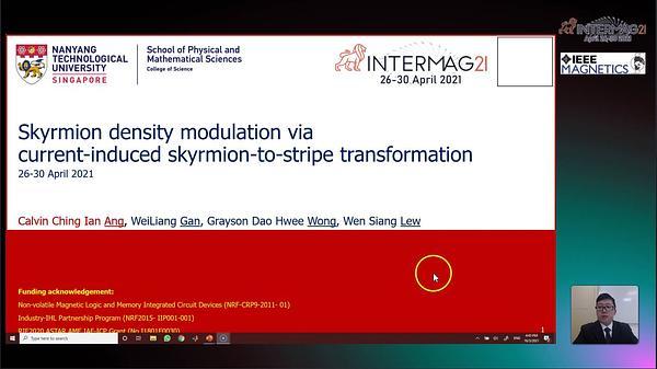  Skyrmion Density Modulation via Current-induced Skyrmion-to-stripe Transformation