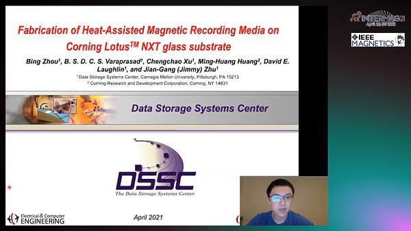  Fabrication of FePt-BN/FePt-SiOx dual-layer structure for HAMR media on Corning Lotus™ NXT glass substrate
