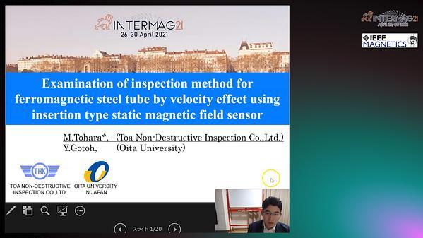  Examination of insertion type electromagnetic inspection for outer side defect on ferromagnetic steel tube by speed effect using only static magnetic field