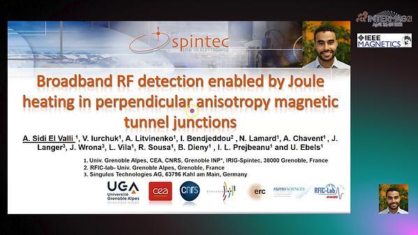  Broadband RF detection and GHz modulation rates enabled by Joule heating in perpendicular anisotropy magnetic tunnel junctions