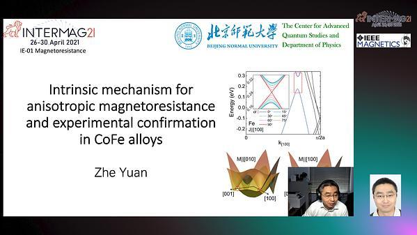  Intrinsic mechanism for anisotropic magnetoresistance and experimental confirmation in CoFe alloys INVITED