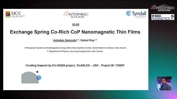  Exchange Spring Co-Rich CoP Nanomagnetic Thin Films