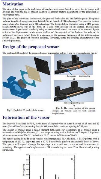  Heterogonous Integrated Displacement Sensor with Grooved Ferrite