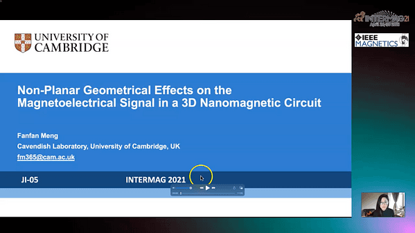  Non-planar geometrical effects on the magnetoelectrical signal in a 3D nanomagnetic circuit