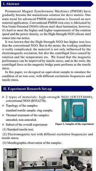  Magnetic Performance Improvement caused by Tensile Stress in Equivalent Iron Core fabricated by High-Strength Non-Oriented Electrical Steel