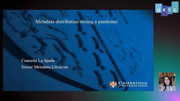 Metadata creation and distribution during the pandemic