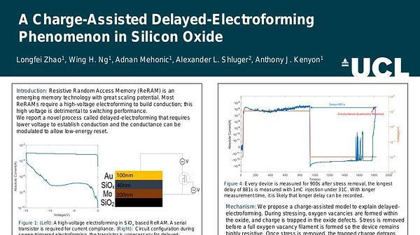A Charge-Assisted Delayed-Electroforming Phenomenon in Silicon Oxide