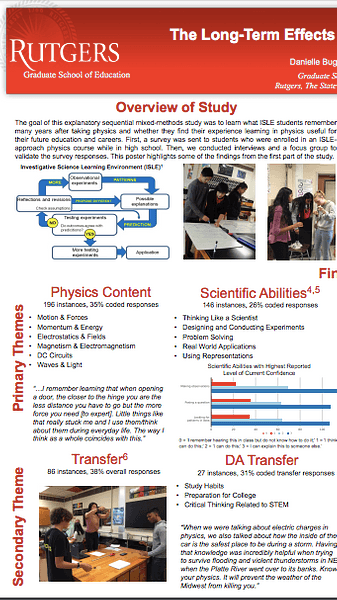 The Long-Term Effects of Learning Physics Through ISLE - Poster