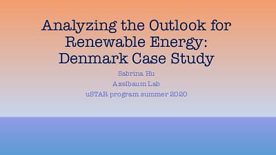 Analyzing the Outlook for Renewable Energy: Denmark Case Study
