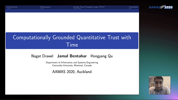 Computationally Grounded Quantitative Trust with Time