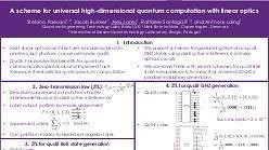 A scheme for universal high-dimensional quantum computation with linear optics