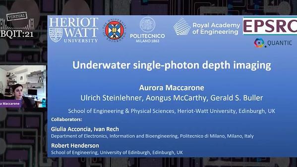 Underwater single-photon depth imaging