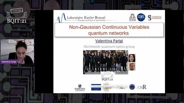 Non-Gaussian Continuous Variables quantum networks