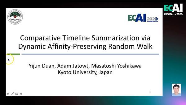 Comparative Timeline Summarization via Dynamic Affinity-Preserving Random Walk