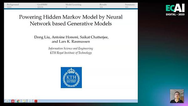 Powering Hidden Markov Model by Neural Network based Generative Models