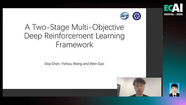 A Two-Stage Multi-Objective Deep Reinforcement Learning Framework