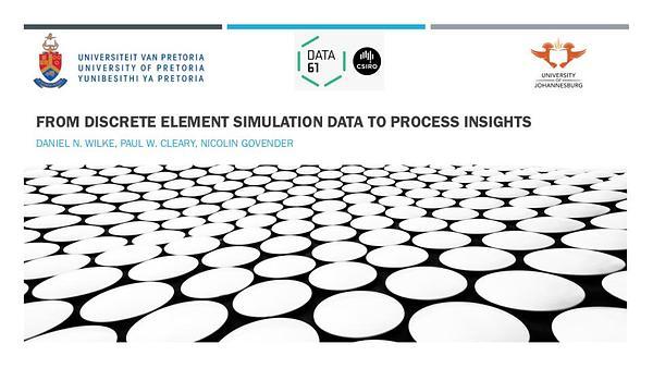 From discrete element simulation data to process insights