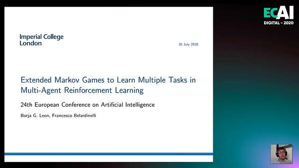 Extended Markov Games to Learn Complex Specifications in Multi-Agent Reinforcement Learning