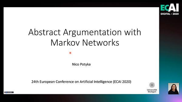 Abstract Argumentation with Markov Networks
