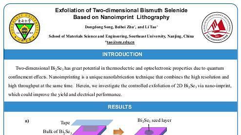 Exfoliation of Two-dimensional Bismuth Selenide Based on Nanoimprint Lithography