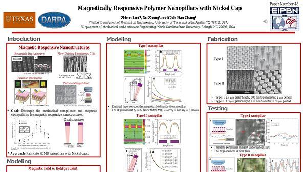 Magnetically Responsive Polymer Nanopillars with Nickel Cap