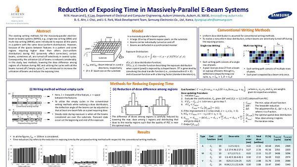 Reduction of Exposing Time in Massively-Parallel E-beam Systems