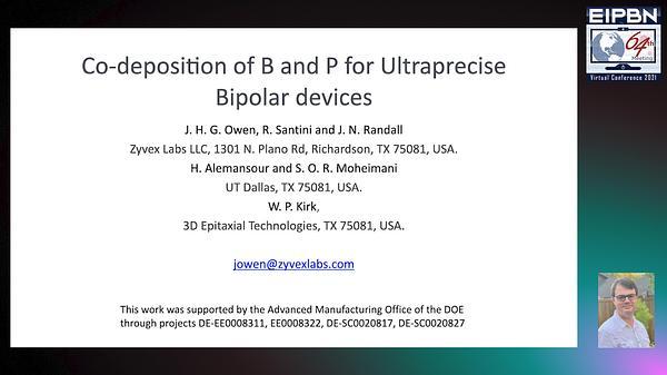  Co-deposition of B and P for Ultraprecise Bipolar devices