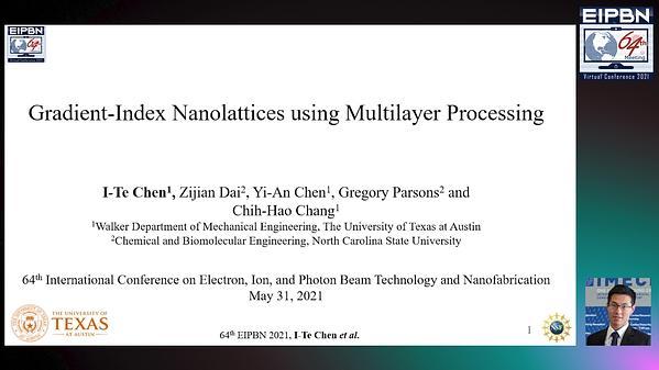  Gradient-Index Nanolattices Using Multilayer Processing