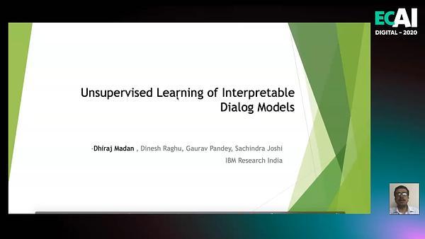 Unsupervised Learning of Interpretable Dialog Models