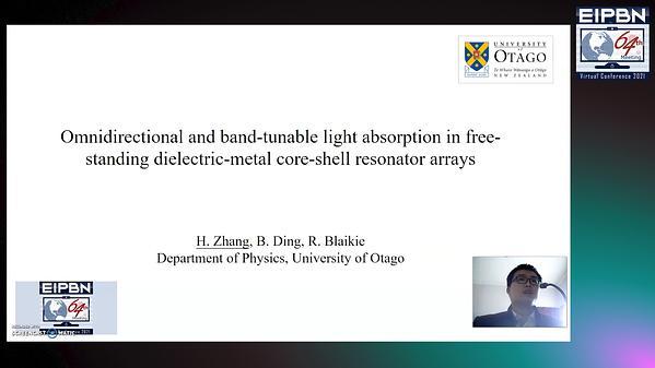 Omnidirectional and band-tunable light absorption in free-standing dielectric-metal core-shell resonator arrays