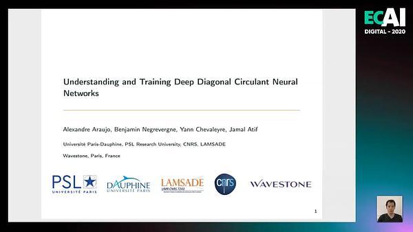 Understanding and Training Deep Diagonal Circulant Neural Networks