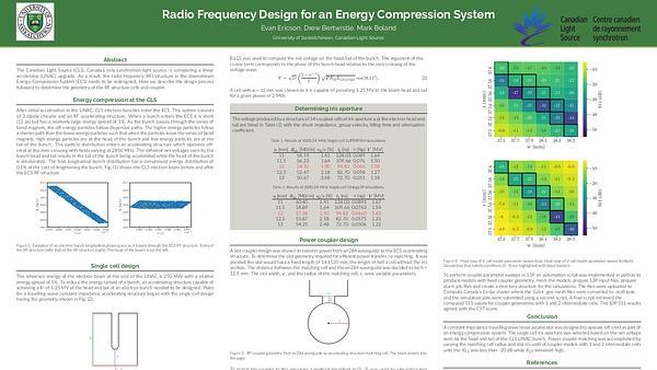 Energy Compression System Radio Frequency Design at the Canadian Light Source
