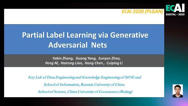 Partial Label Learning via Generative Adversarial Nets