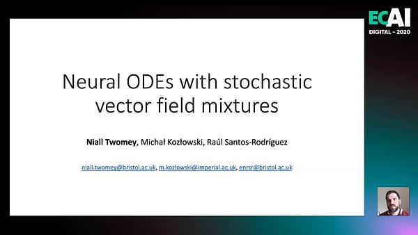 Neural ODEs with stochastic vector field mixtures