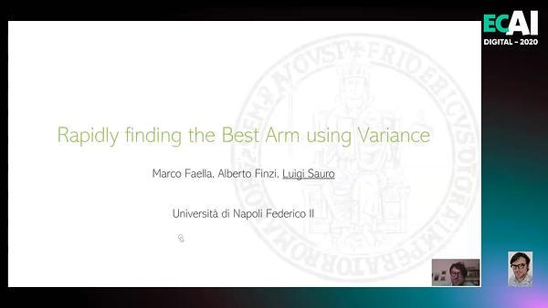 Rapidly finding the Best Arm using Variance