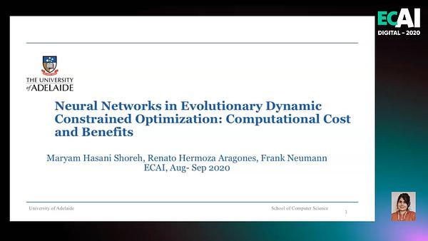 Neural Networks in Evolutionary Dynamic Constraint  Optimization: Computational Cost and Benefits