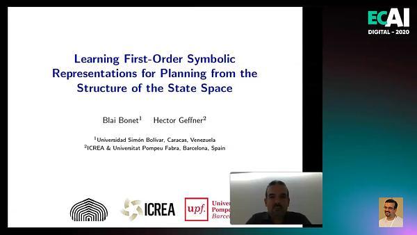 Learning First-Order Symbolic Representations from the Structure of the State Space