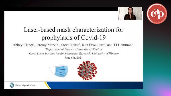 Laser-based mask characterization for prophylaxis of Covid-19