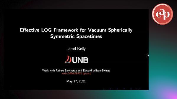 Effective loop quantum gravity framework for vacuum spherically symmetric space-times