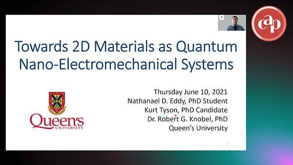 Towards 2D materials as Quantum Nano-Electromechanical Systems
