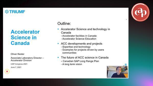 Accelerator Science in Canada