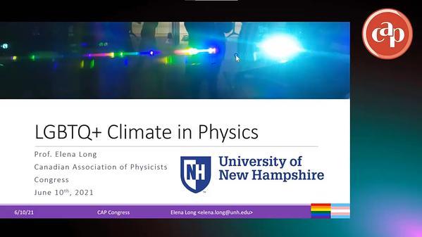 LGBT+ Climate in Physics (flipped)