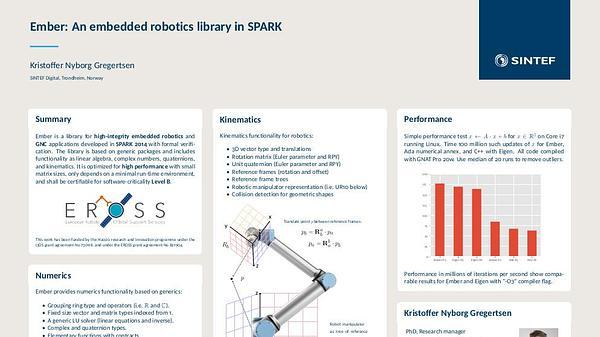 Ember: An embedded robotics library in SPARK
