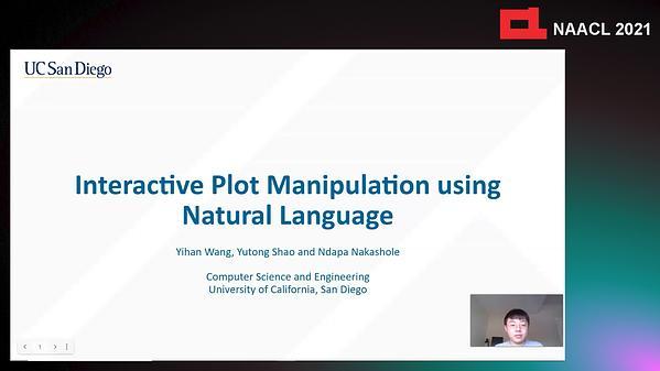 Interactive Plot Manipulation using Natural Language