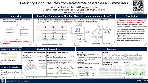 Predicting Discourse Trees from Transformer-based Neural Summarizers
