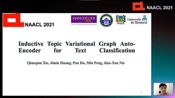 Inductive Topic Variational Graph Auto-Encoder for Text Classification