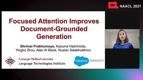 Focused Attention Improves Document-Grounded Generation