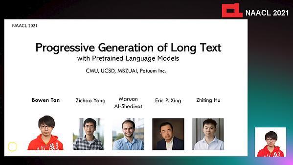 Progressive Generation of Long Text with Pretrained Language Models